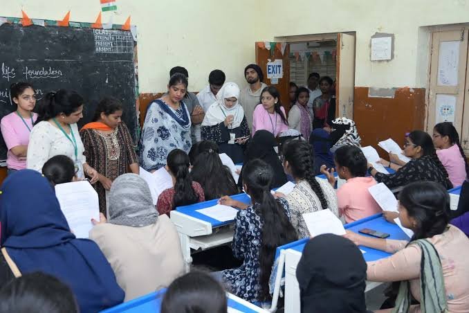 Students in classroom
